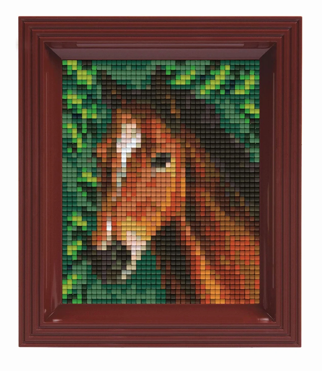 Pixel P31318 Emballage cadeau mosaïque cheval, cadre, système d'enfichage facile, tesselles bioplastique