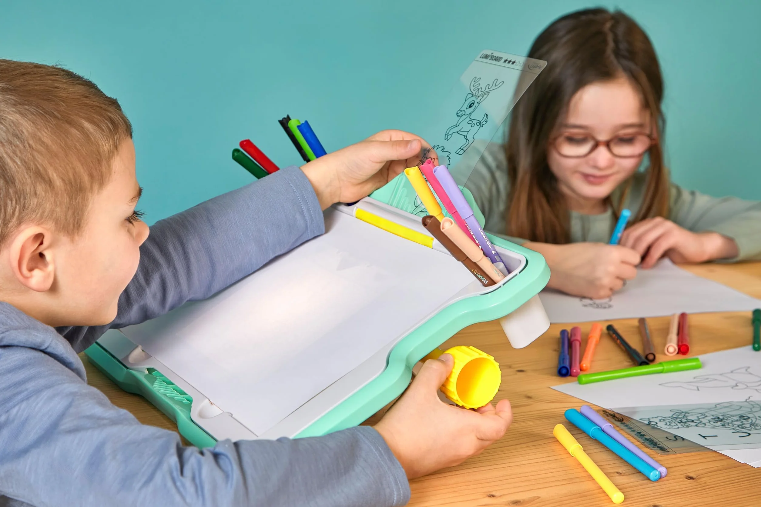 Lumi Board Maped Creativ - Machine Lumineuse pour Apprendre à Dessiner - Tableau Lumineux Enfant dès 4 ans