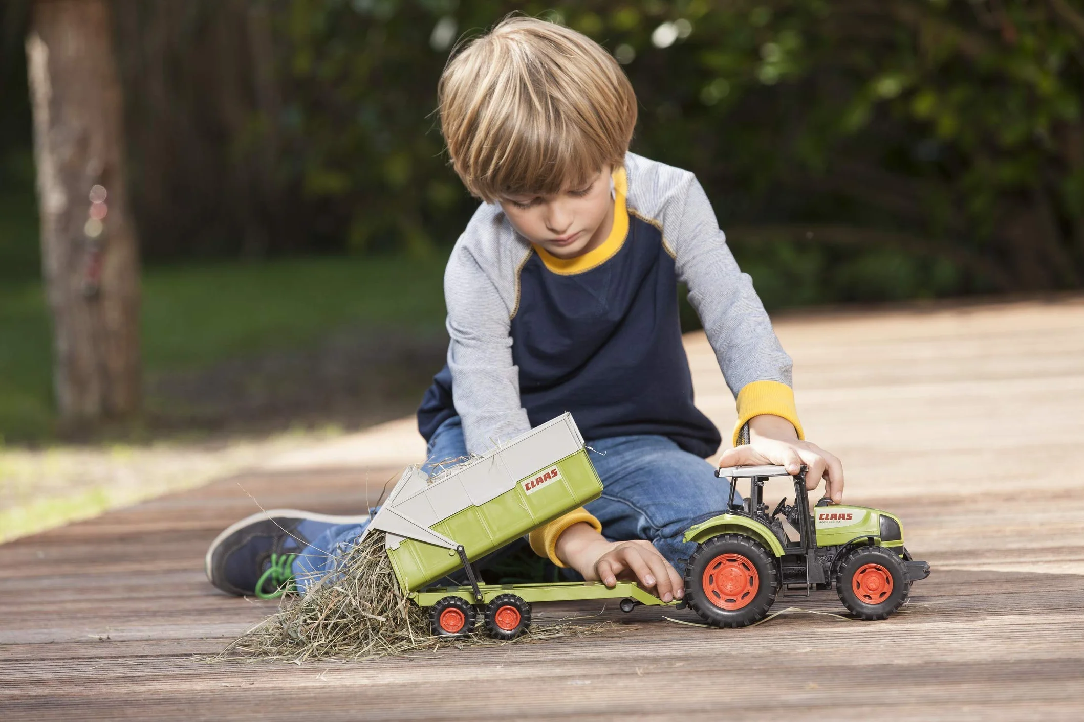 Smoby Dickie Tracteur CLAAS 57cm Benne Basculante Dès 3 Ans
