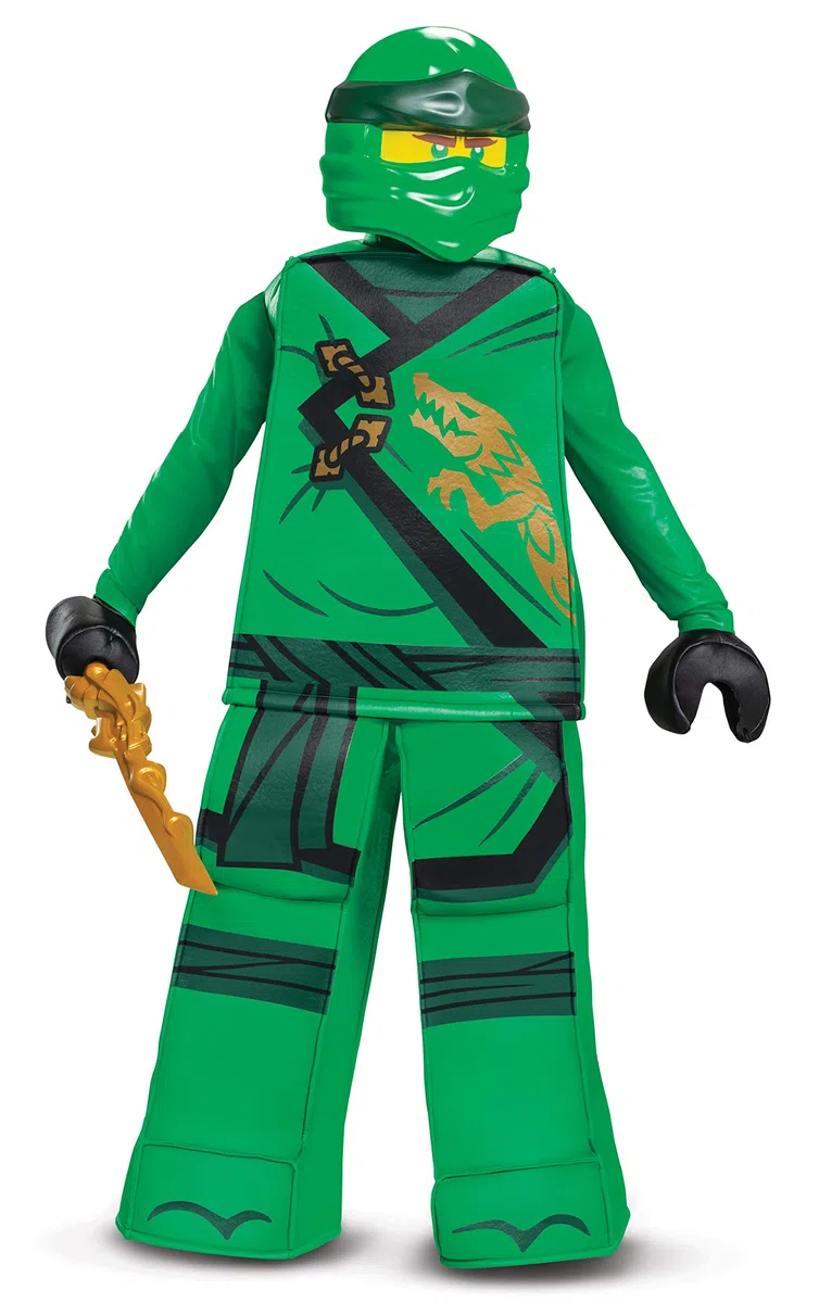 Disguise Lego Ninjago - Épée de Feu Accessoire de Déguisement Enfant - Licence Officielle Réplique Arme Ninjago Kai Dorée - Sabre Jouet Lego pour Cosplay, Halloween et Carnaval
