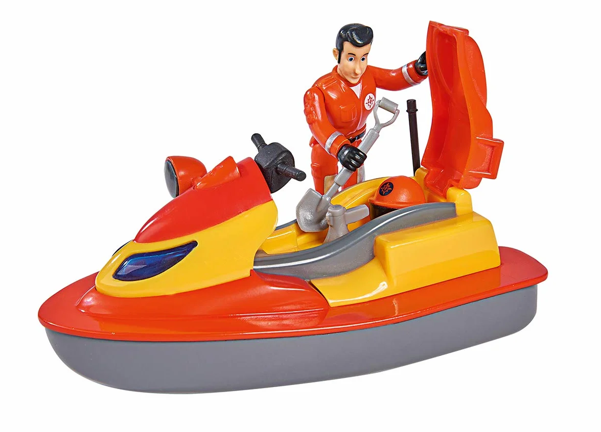 Simba Sam le pompier Juno Jet Ski figurine Elvis assise à rabat flotte sur l'eau enfants 3 ans
