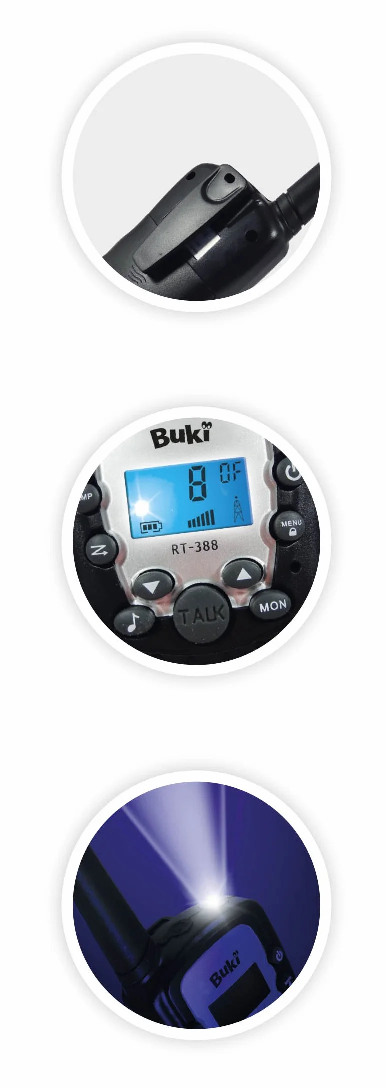 Buki TW01 Walkie Talkie 22.5 x 6.5 x 22 cm
