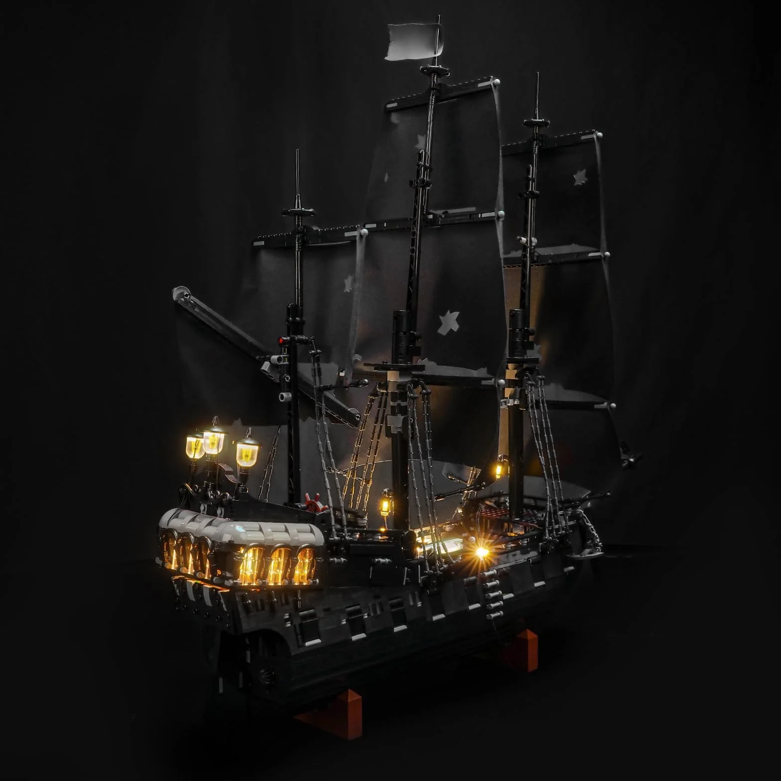 Jeu de lumières LED compatible Lego Captain Jack Sparrow Pirate Ship 10365, éclairage décoratif