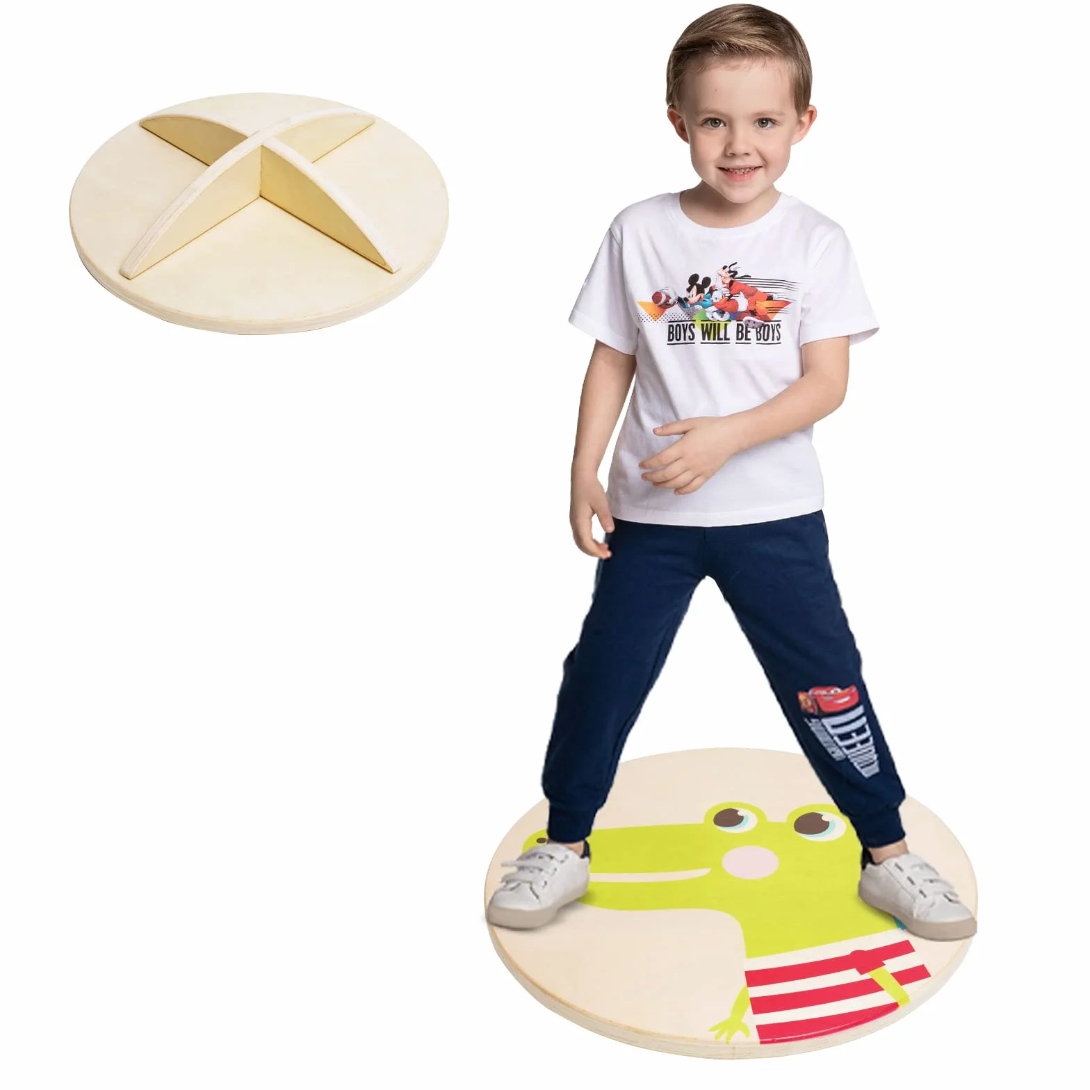 Planche d'Équilibre Montessori en Bois pour Enfants 3-8 Ans