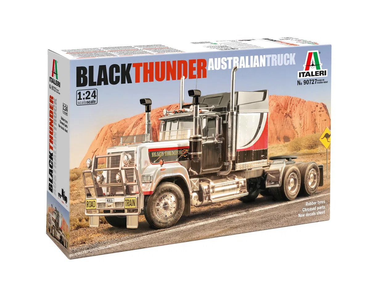 Italeri 90727 Black Thunder Australian Truck, échelle 1:24, Plastic Model Kit/Modèle en Plastique à Monter