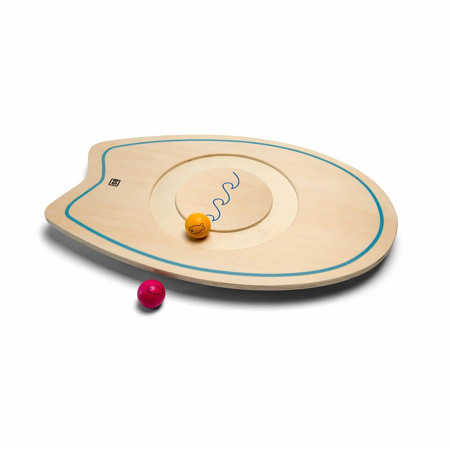 BS Toys Planche D'Équilibre Jeu Éducatif 1 Planche 5 Balles Enfants 4 Ans+