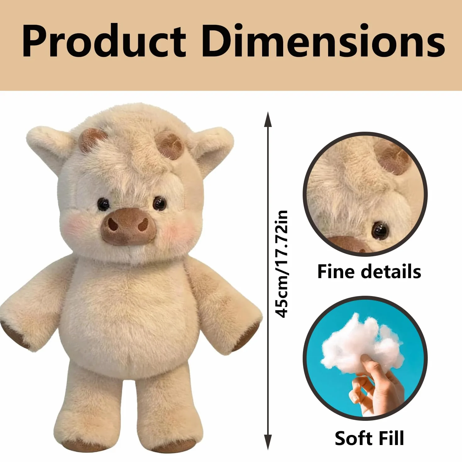 Peluche Vache des Highlands