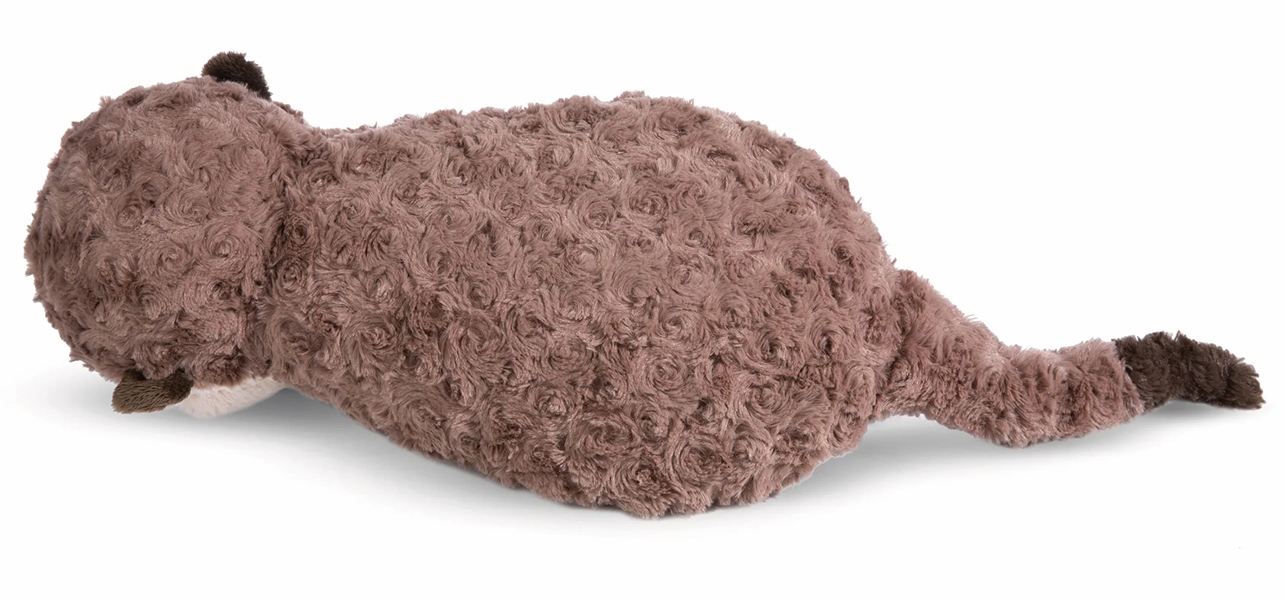 Coussin Loutre Thure Oda & Odalina 40x20cm Gris - Oreiller en Peluche Doux et Durable pour Enfants