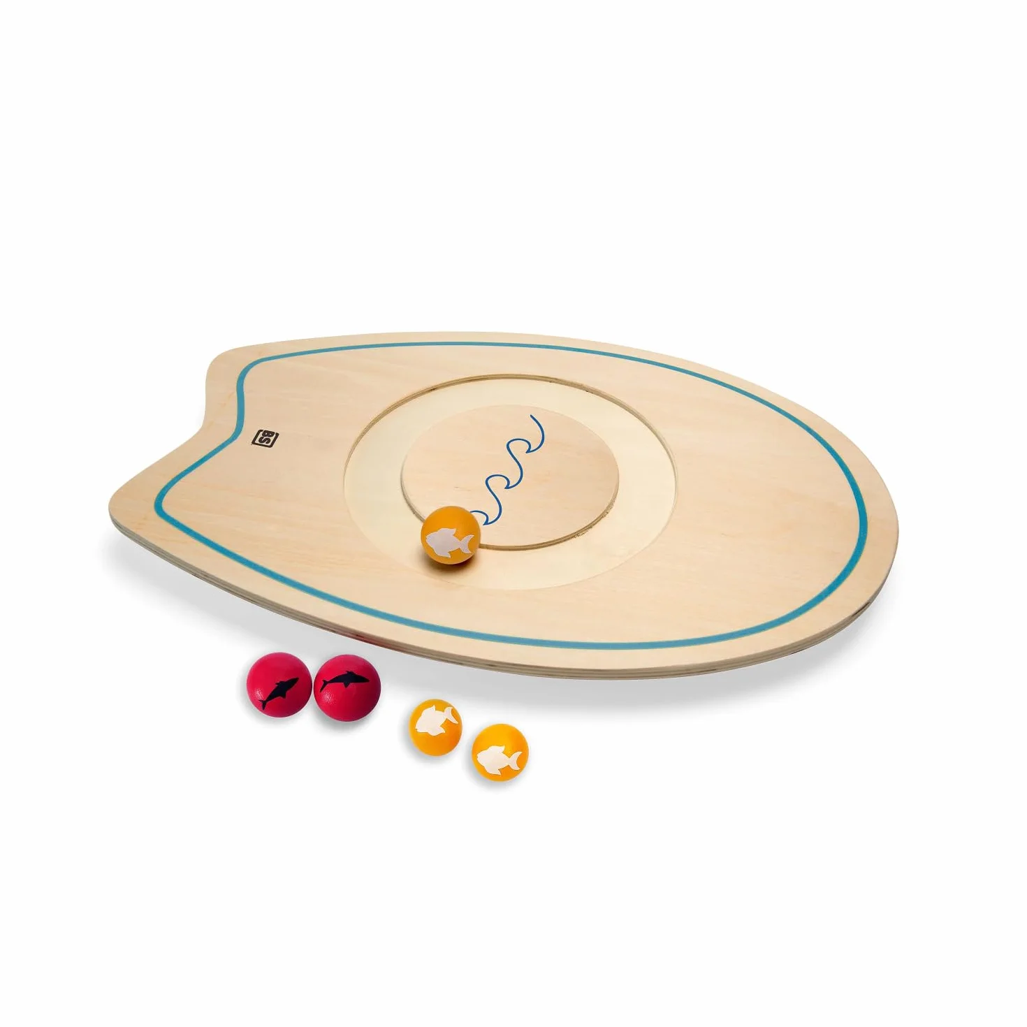 BS Toys Planche D'Équilibre Jeu Éducatif 1 Planche 5 Balles Enfants 4 Ans+