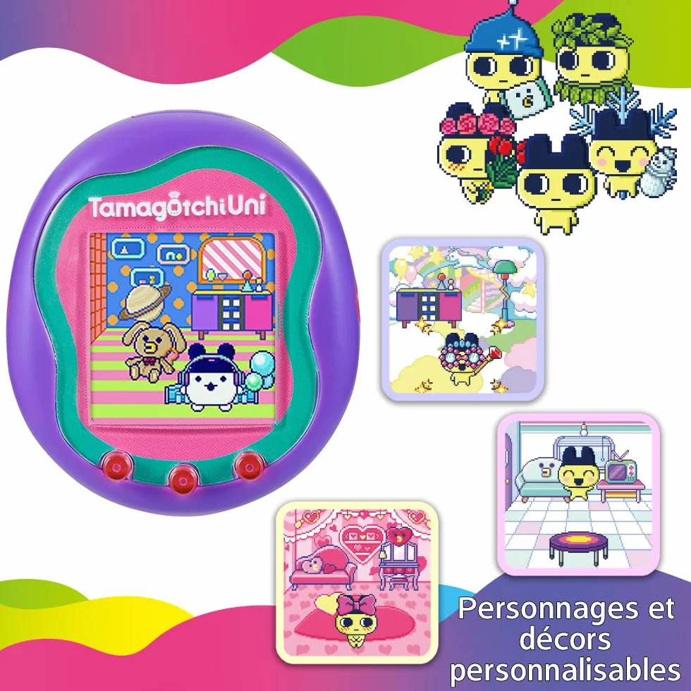 Bandai Tamagotchi Uni Connecté Bracelet Montre Violet Animal Compagnie Virtuel