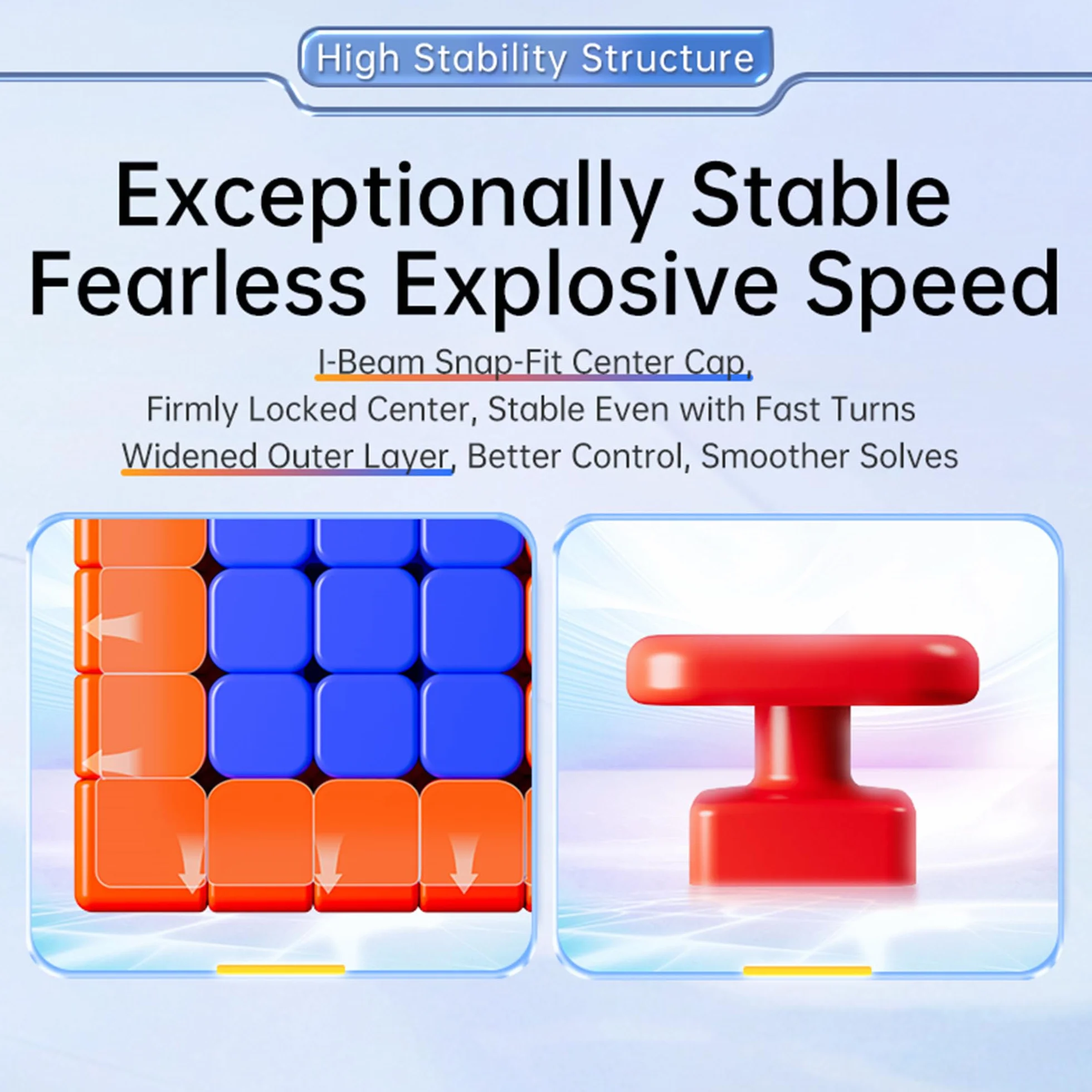 MOYU AOChuang V6 M Single-Track Magnetic Speed Cube 5x5, 96 Magnets