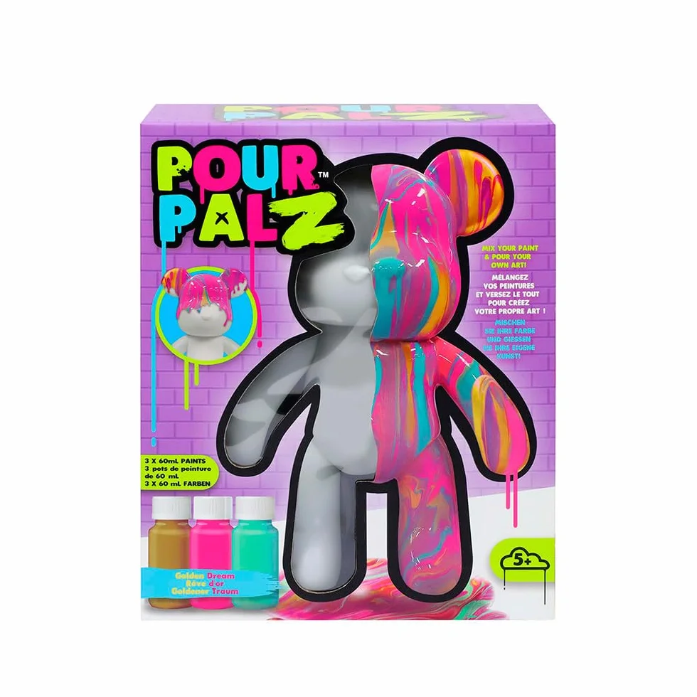 TOYMONSTER Kit DIY Peindre Votre Propre Ours Golden Dream