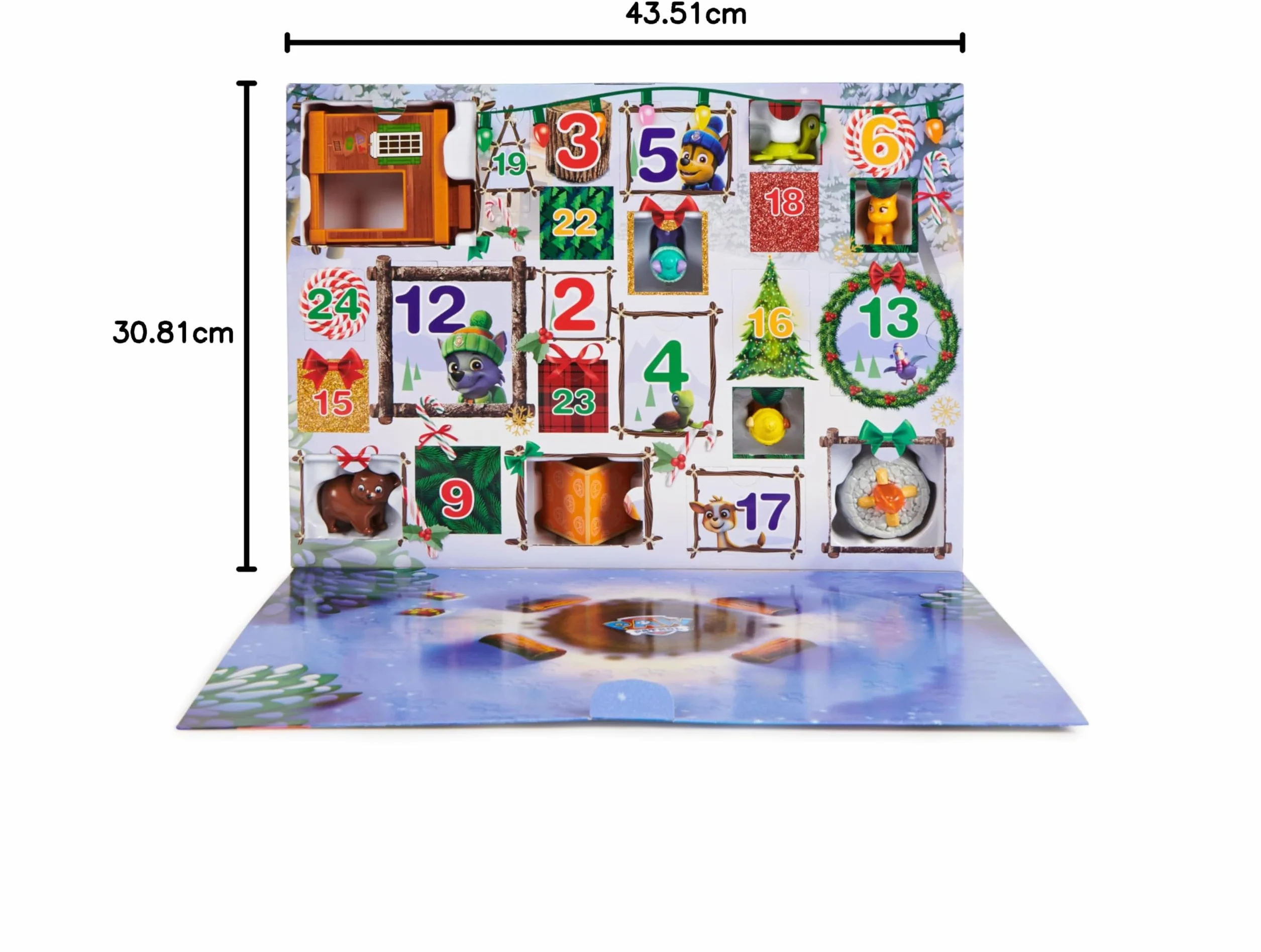 PAW PATROL Calendrier de l'Avent Noël 24 Surprises Figurines Exclusives Jouet Enfant 3 Ans+