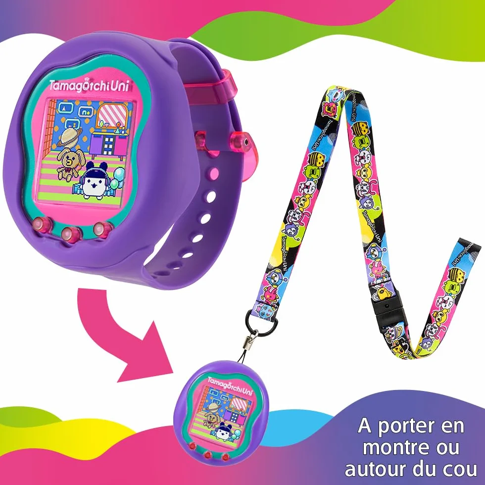 Bandai Tamagotchi Uni Connecté Bracelet Montre Violet Animal Compagnie Virtuel