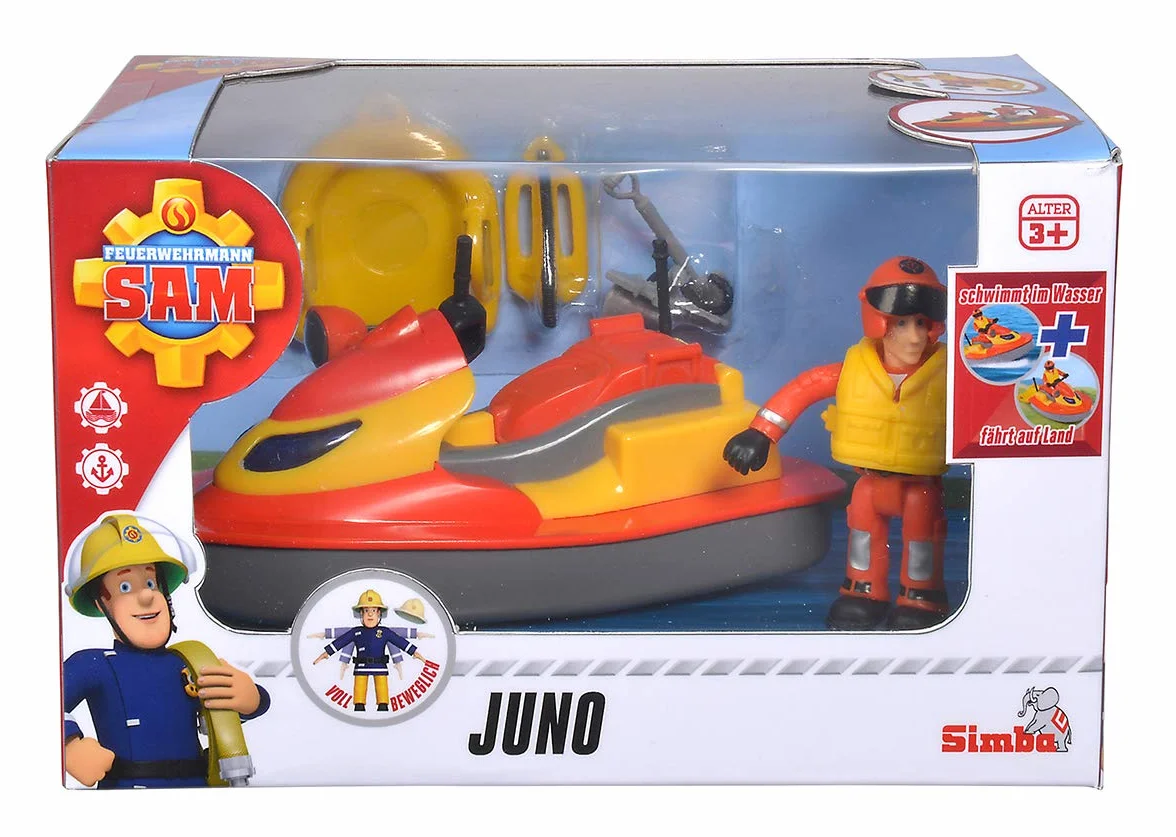 Simba Sam le pompier Juno Jet Ski figurine Elvis assise à rabat flotte sur l'eau enfants 3 ans