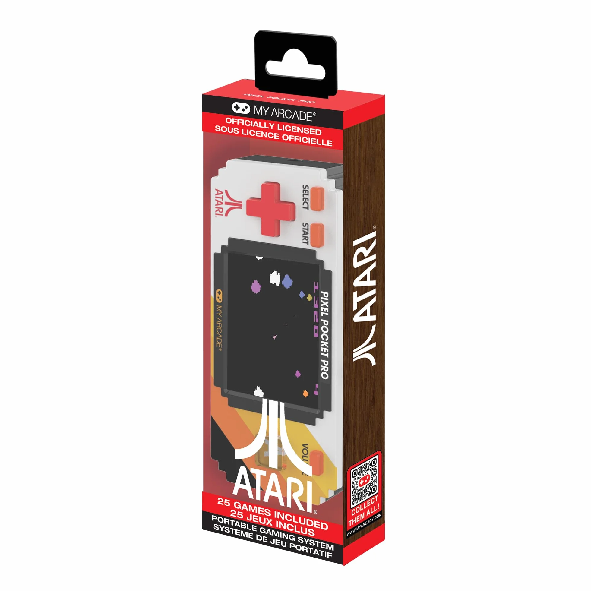 Atari Pixel Player: Officially Licensed Portable Arcade Keychain Video Game