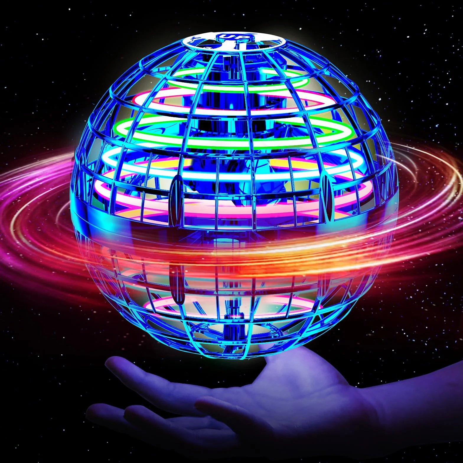 Boule Volante Flying Orb Ball UFO Jouet Extérieurs pour Enfant 6-12 Ans