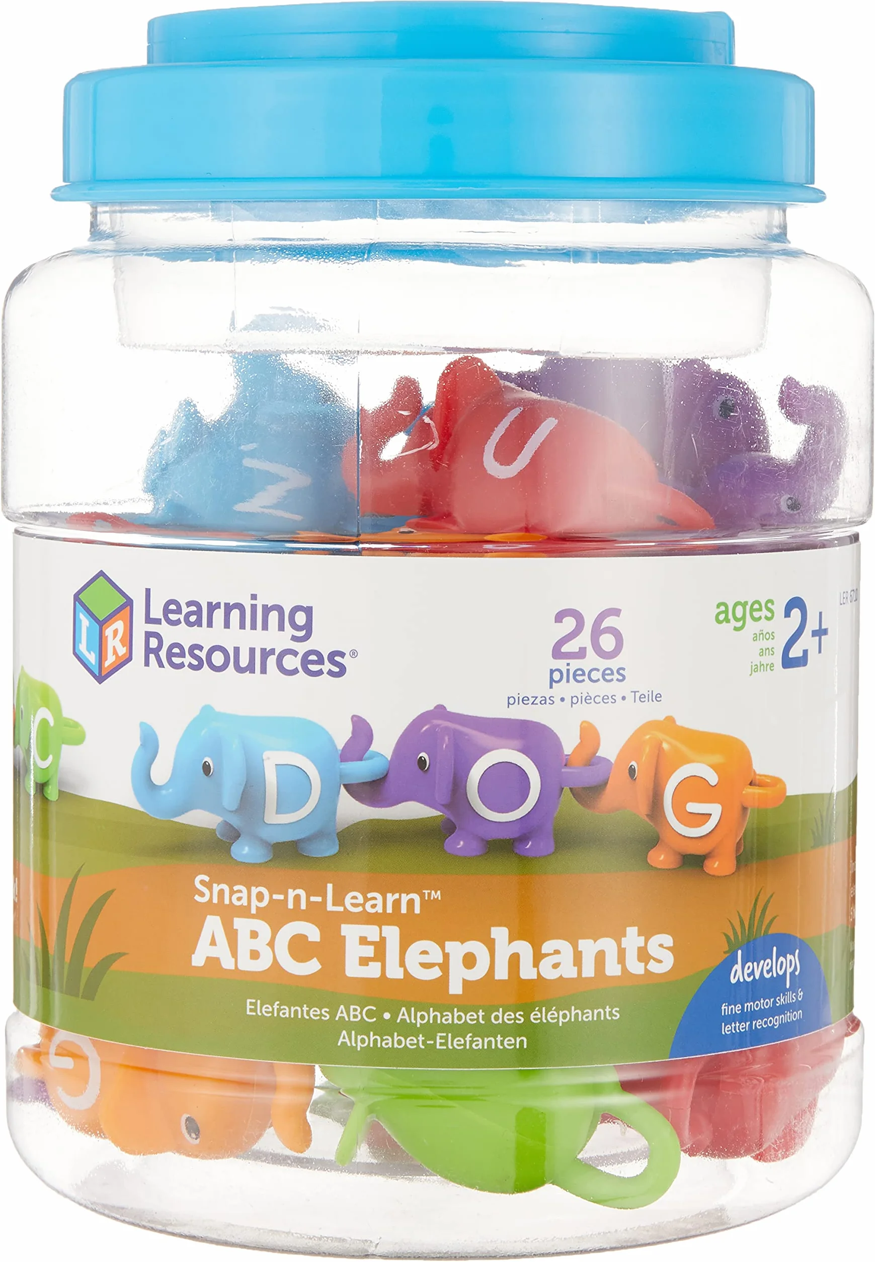 Learning Resources Alphabet des éléphants Snap-n-Learn