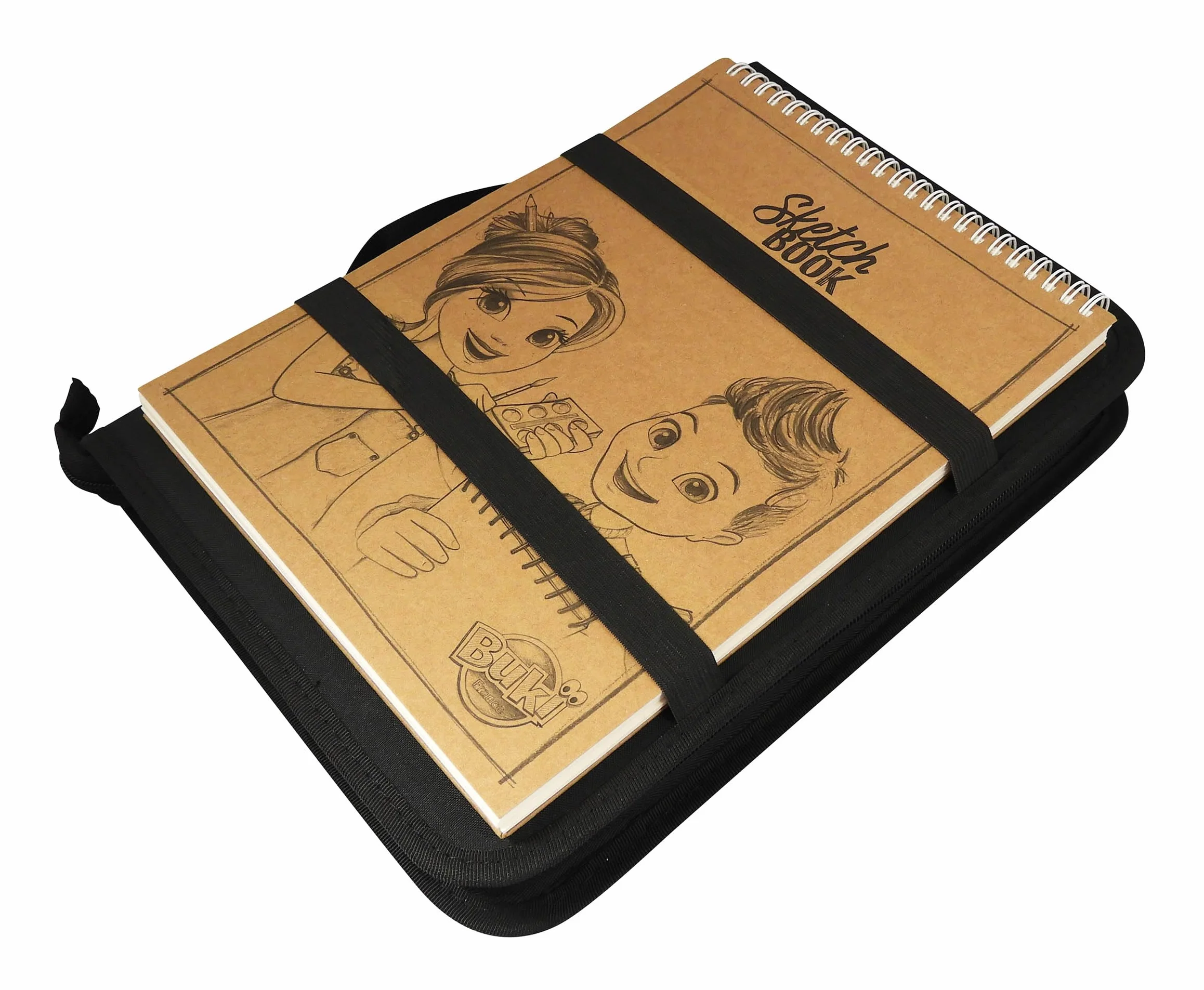 Buki Professional Studio Trousse à Dessin Noir 5436