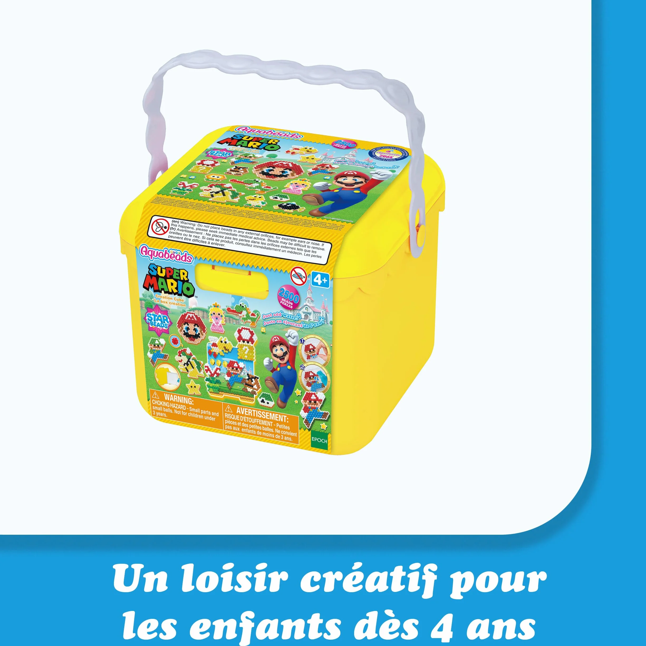 Aquabeads Super Mario La box Kit de loisirs créatifs perles à eau Jouet enfant 4 ans+