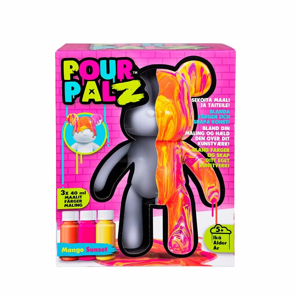 TOYMONSTER POUR PALZ DIY Kit Peindre Votre Ours Propre Mangue Sunset