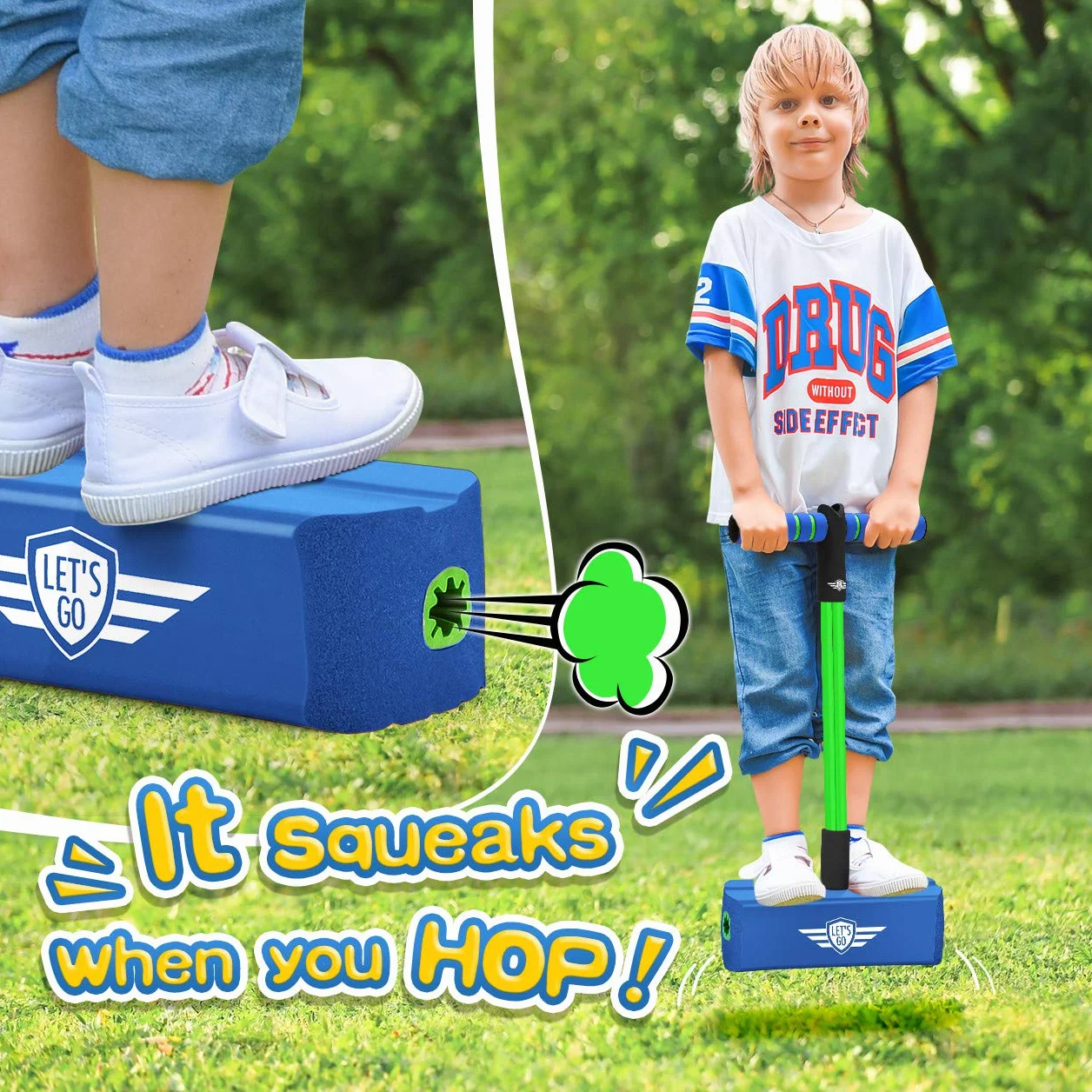 Toyzey Pogo Jumper Ballon Sauteur pour Enfant 3-12 Ans Garçon Fille Cadeau Anniversaire