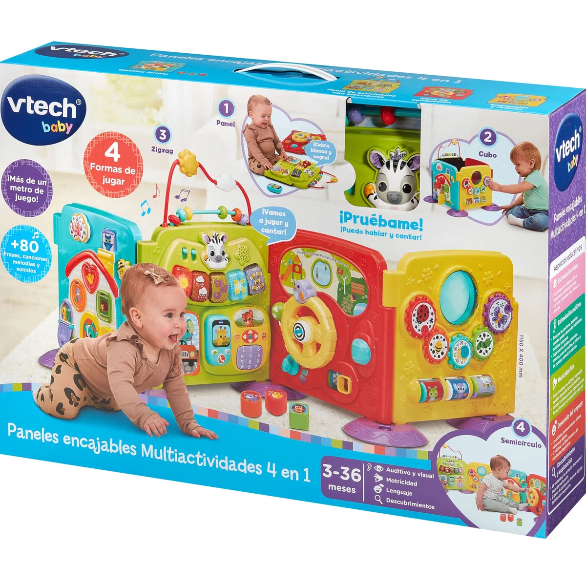VTech Panneaux emboîtables Multi-activités 4 en 1