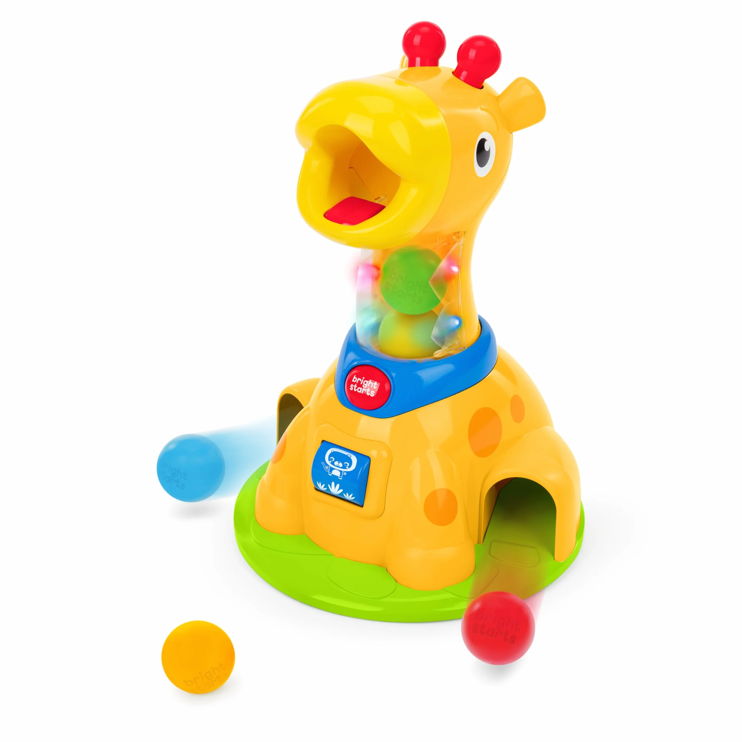Bright Starts Spinnin' Spots Balle Girafe Jouet Cause Effet Motricité Fine 6 Mois+