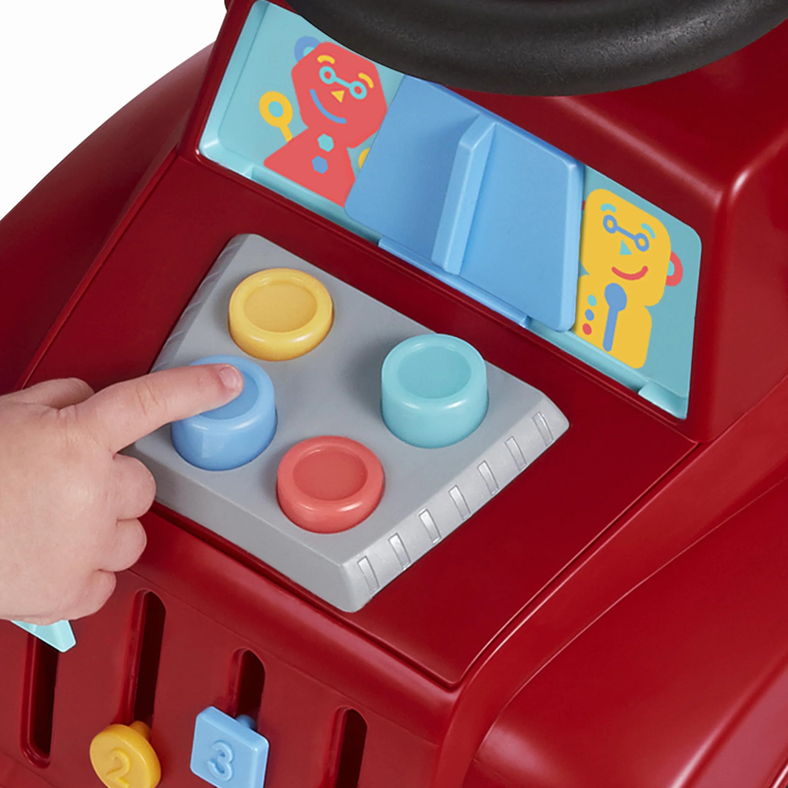 Radio Flyer Camion de Bricolage avec Lumières et Sons, Jouet à Monter pour Tout-Petits 1-3 Ans, Rouge