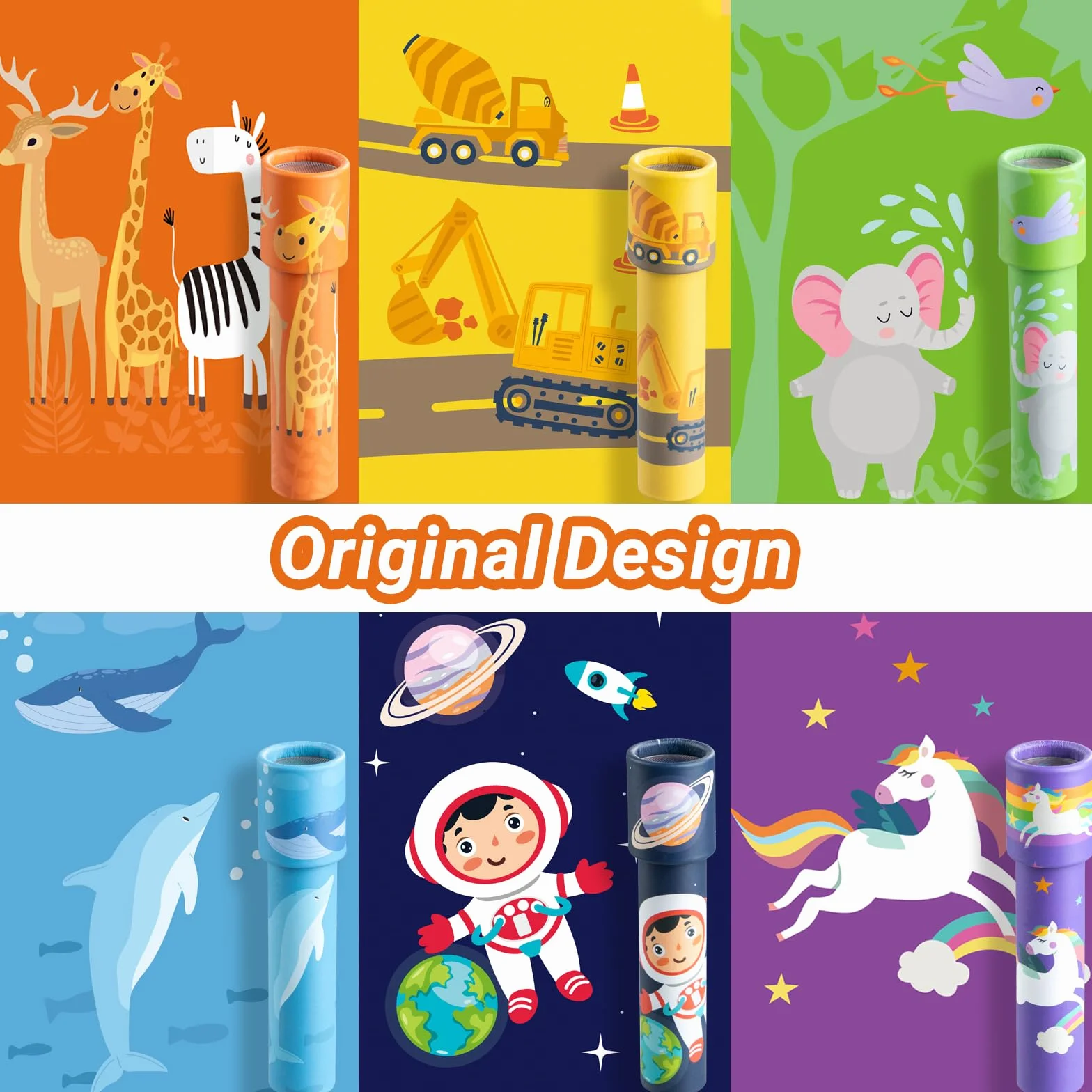 iKeelo 24PCS Kaléidoscopes pour Enfants Cadeau Éducatif Classique Rétro