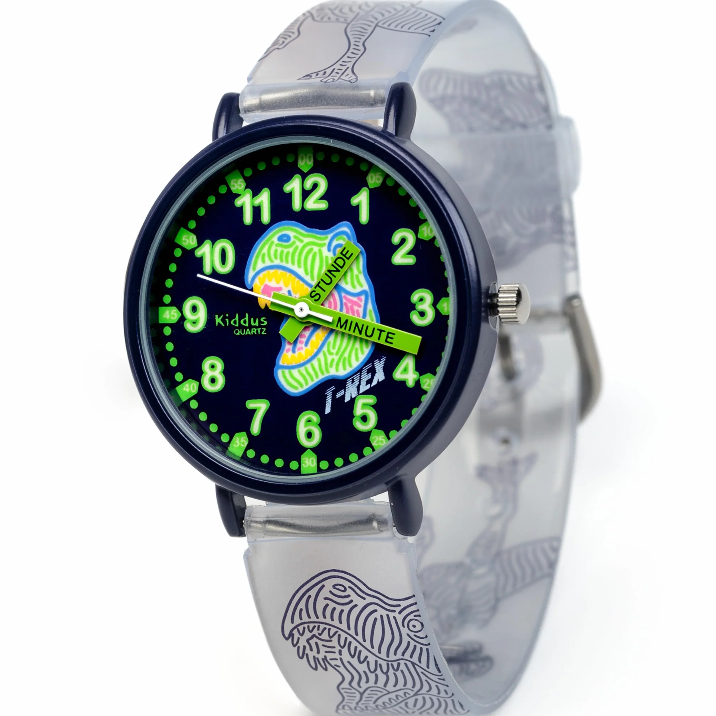 Kiddus Montre Enfant Fille Garçon 5 Ans, Montre Éducative Analogique Aiguilles, Apprentissage Heure, Mouvement Japonais