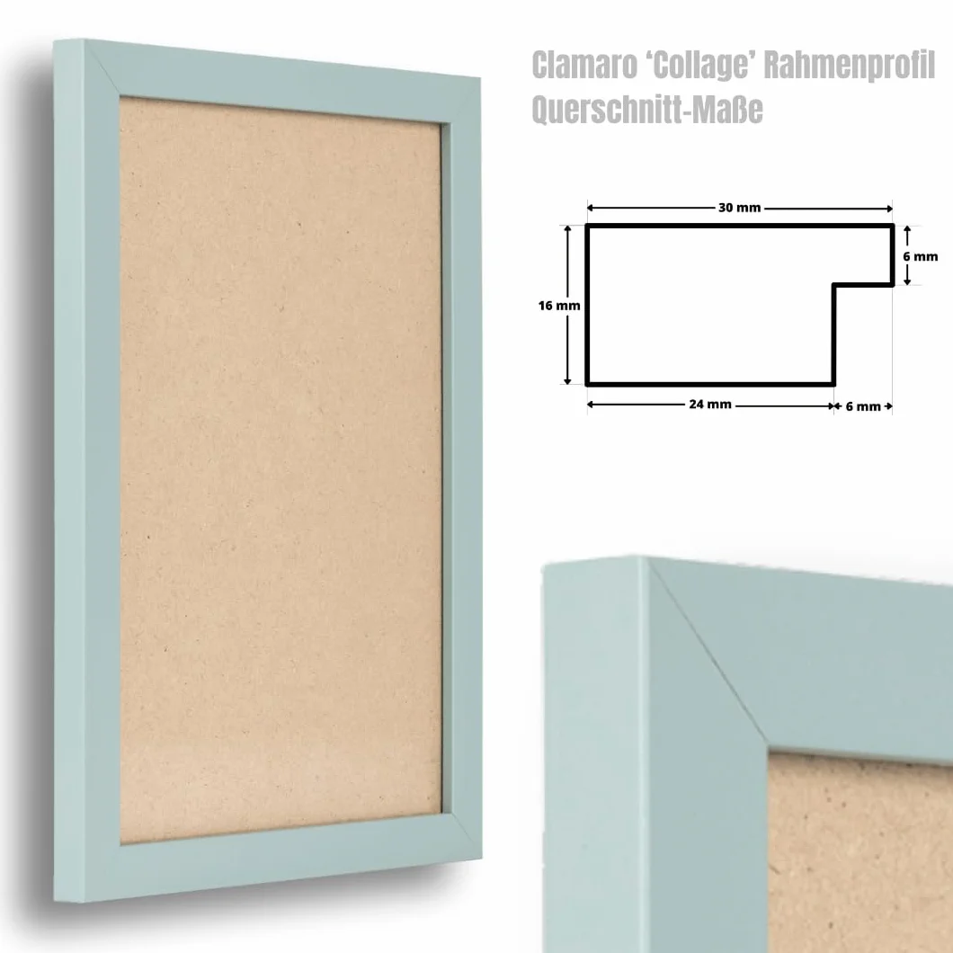 CLAMARO Cadre puzzle 49,3 x 69,3 cm Bois MDF Verre acrylique