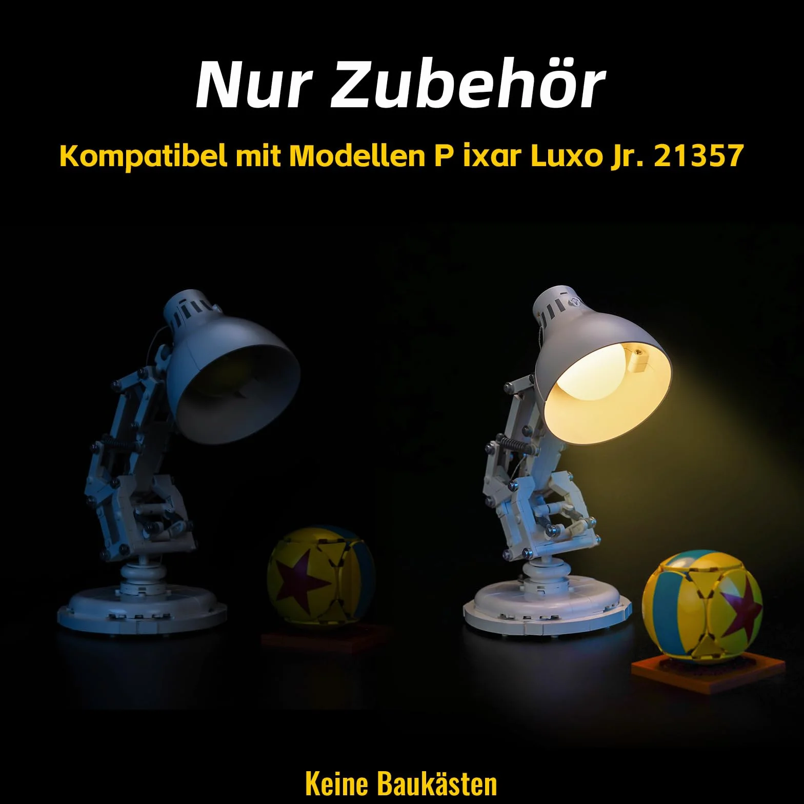 Kit d'éclairage LED compatible Lego 21357 Ideas Pixar Luxo Jr.