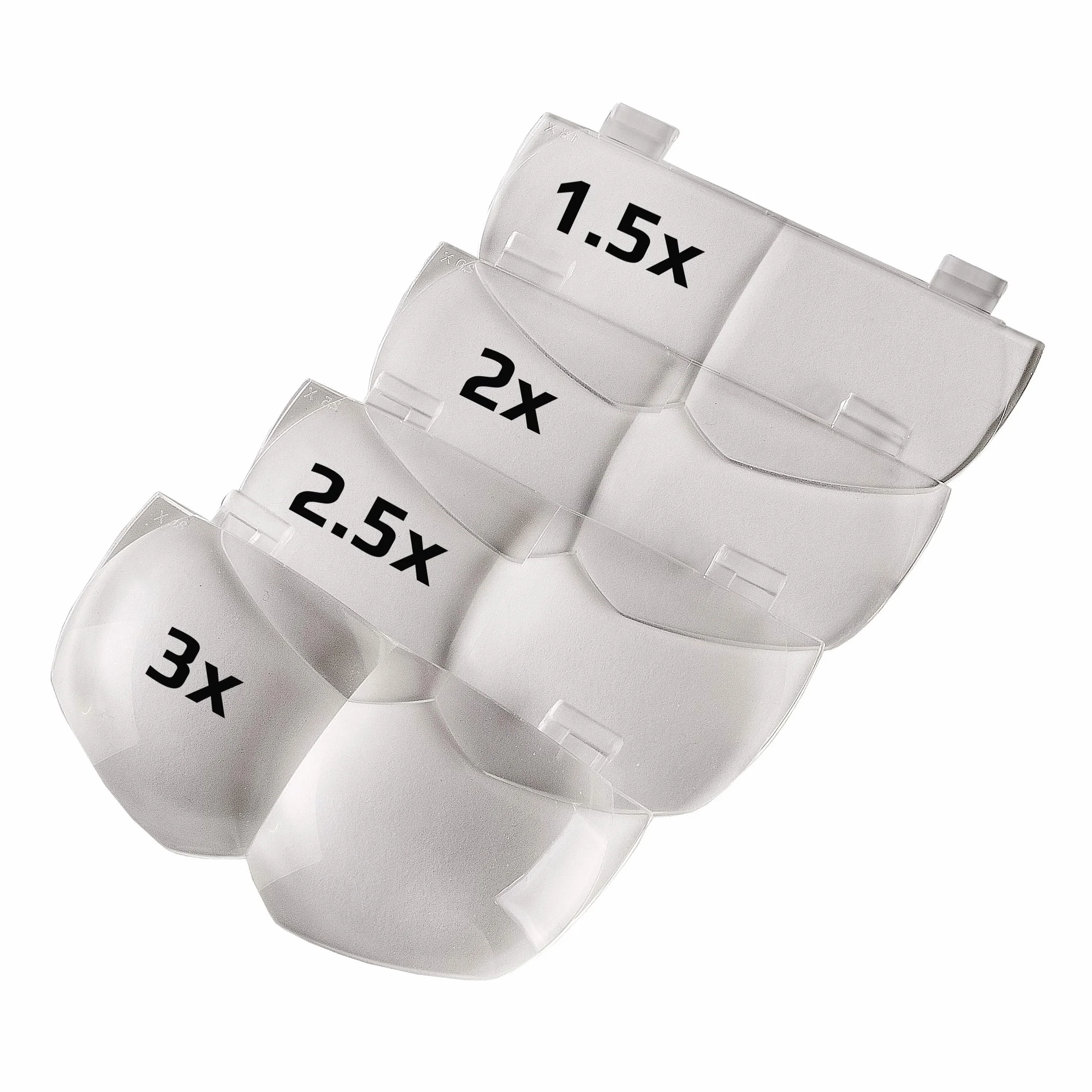 Carson MagniVisor Jeu de lentilles de Remplacement 1,5X 2X 2,5X 3X Lampe LED Amovible Mains Libres CP-60RPL