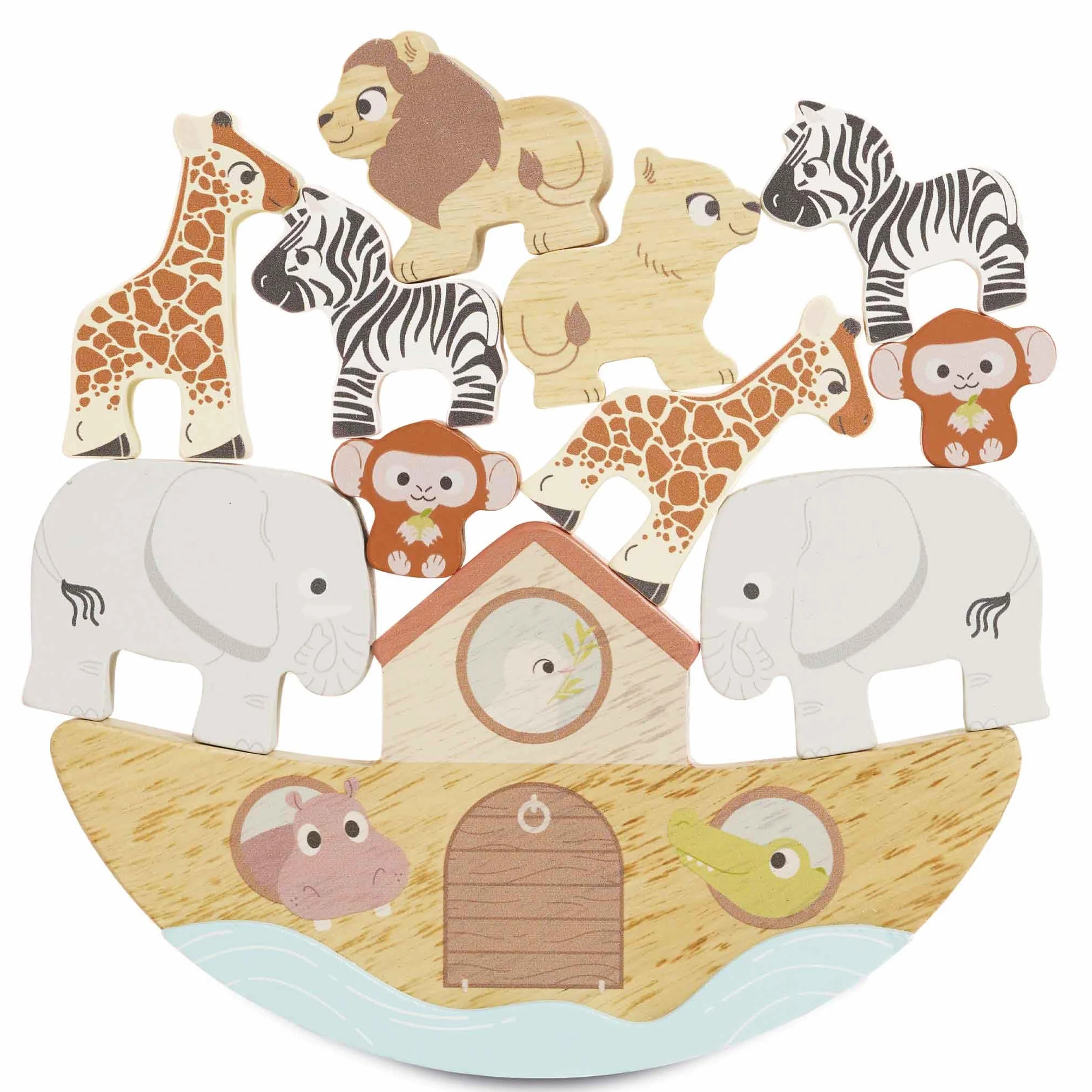 Le Toy Van Petilou Balancierspiel Arche Noah Lernspiel aus FSC-zertifiziertem Naturholz