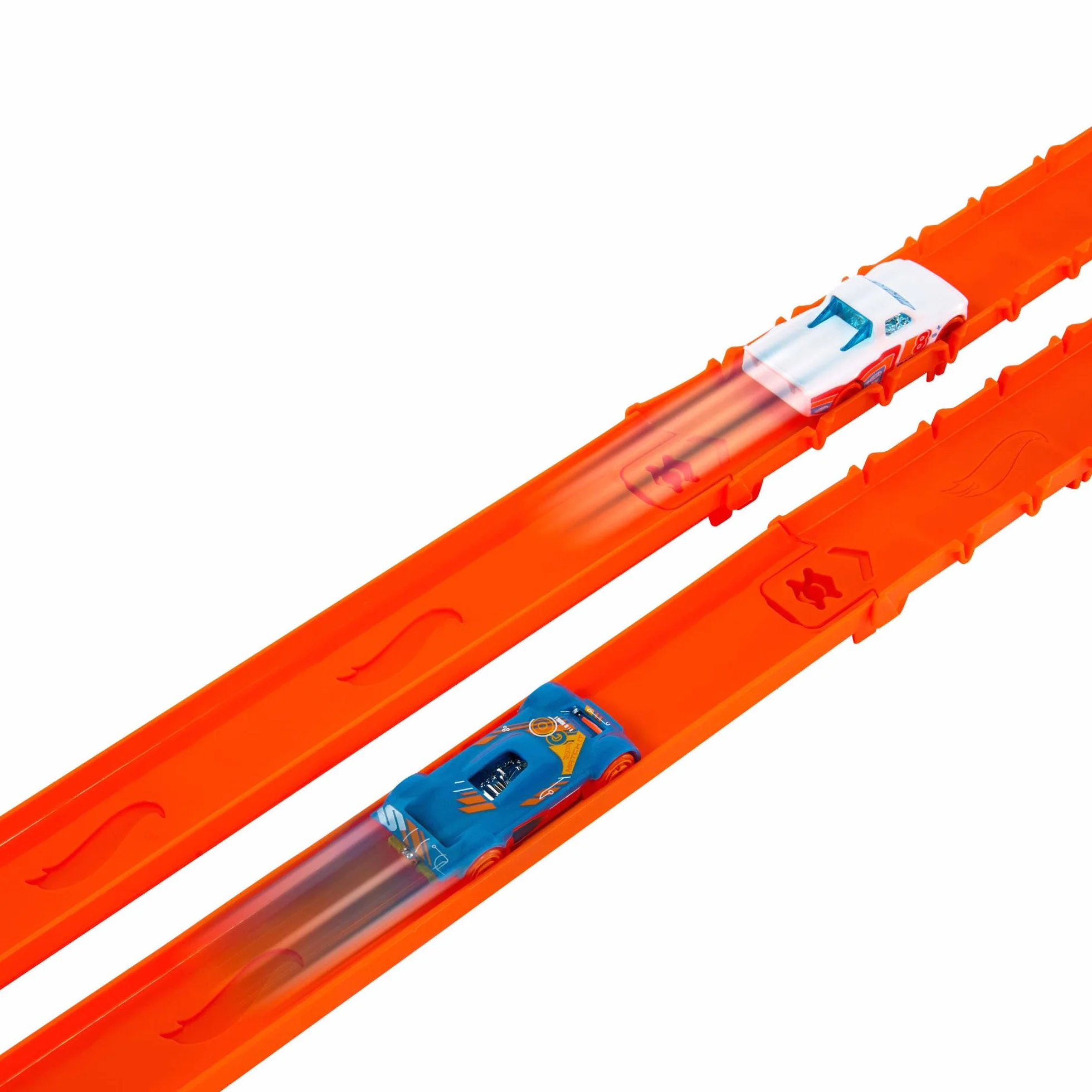 Hot Wheels Coffret Piste Deluxe Track Creator 1/64 7,5 mètres 2 véhicules JDW42