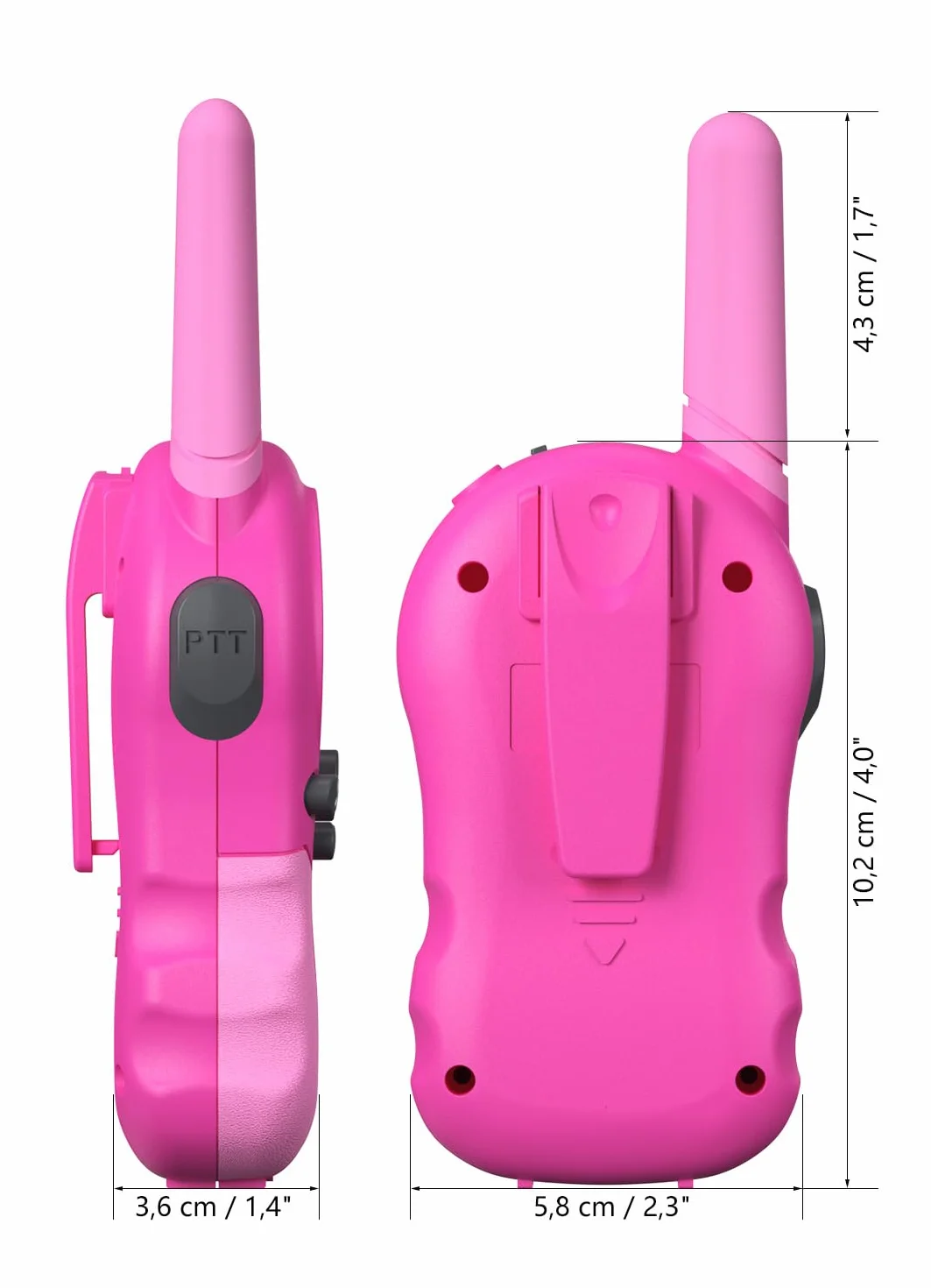 Foredom Talkie Walkie Enfants Rechargeable Longue Portée 3-12 Ans Lot de 2