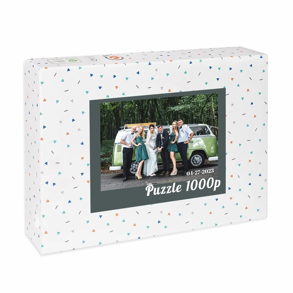 Puzzle Personnalisé 1000 Pièces 69 x 49 cm Photo Texte Cadeau Original