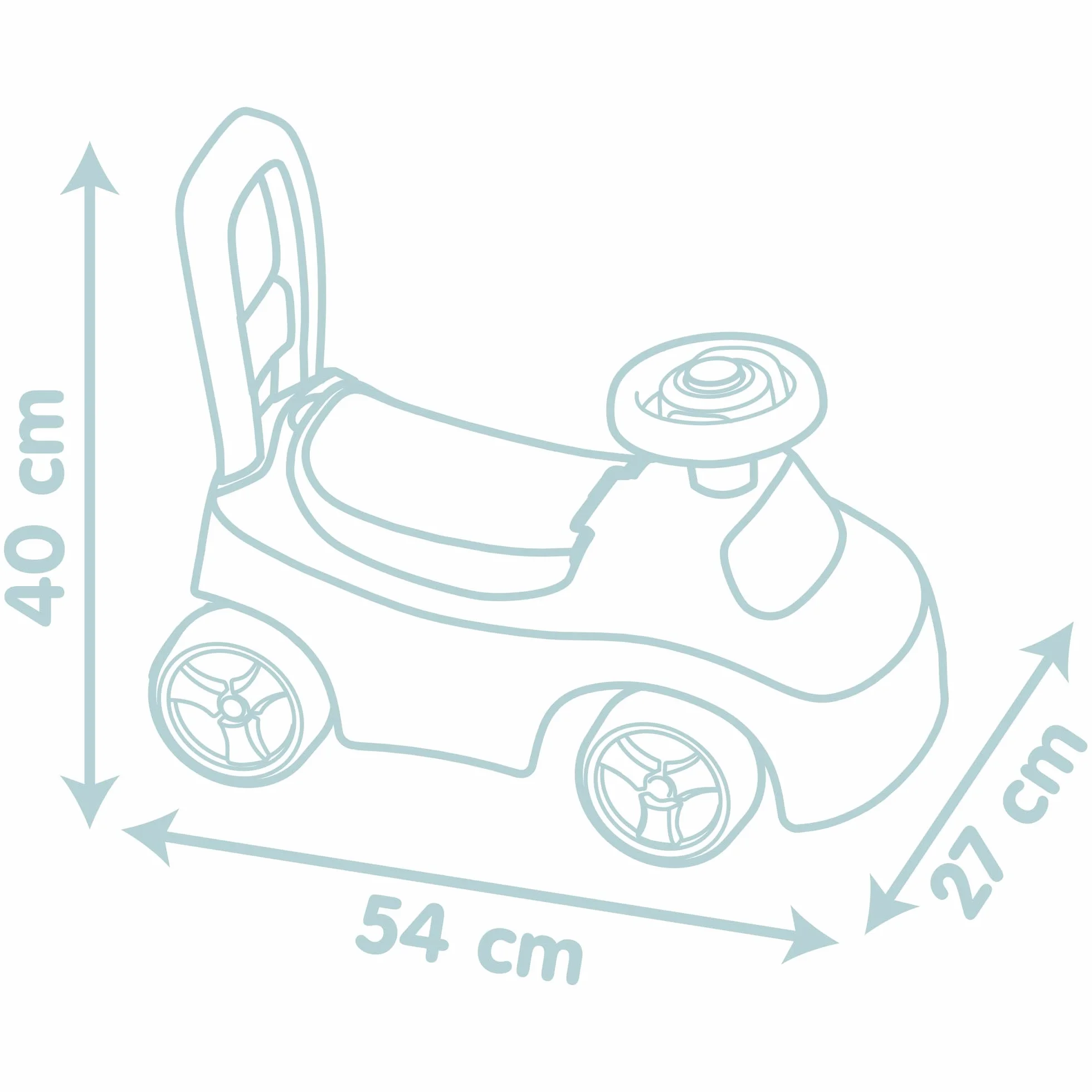Smoby Porteur Auto Trotteur Volant Directionnel Coffre Jouets 10 Mois