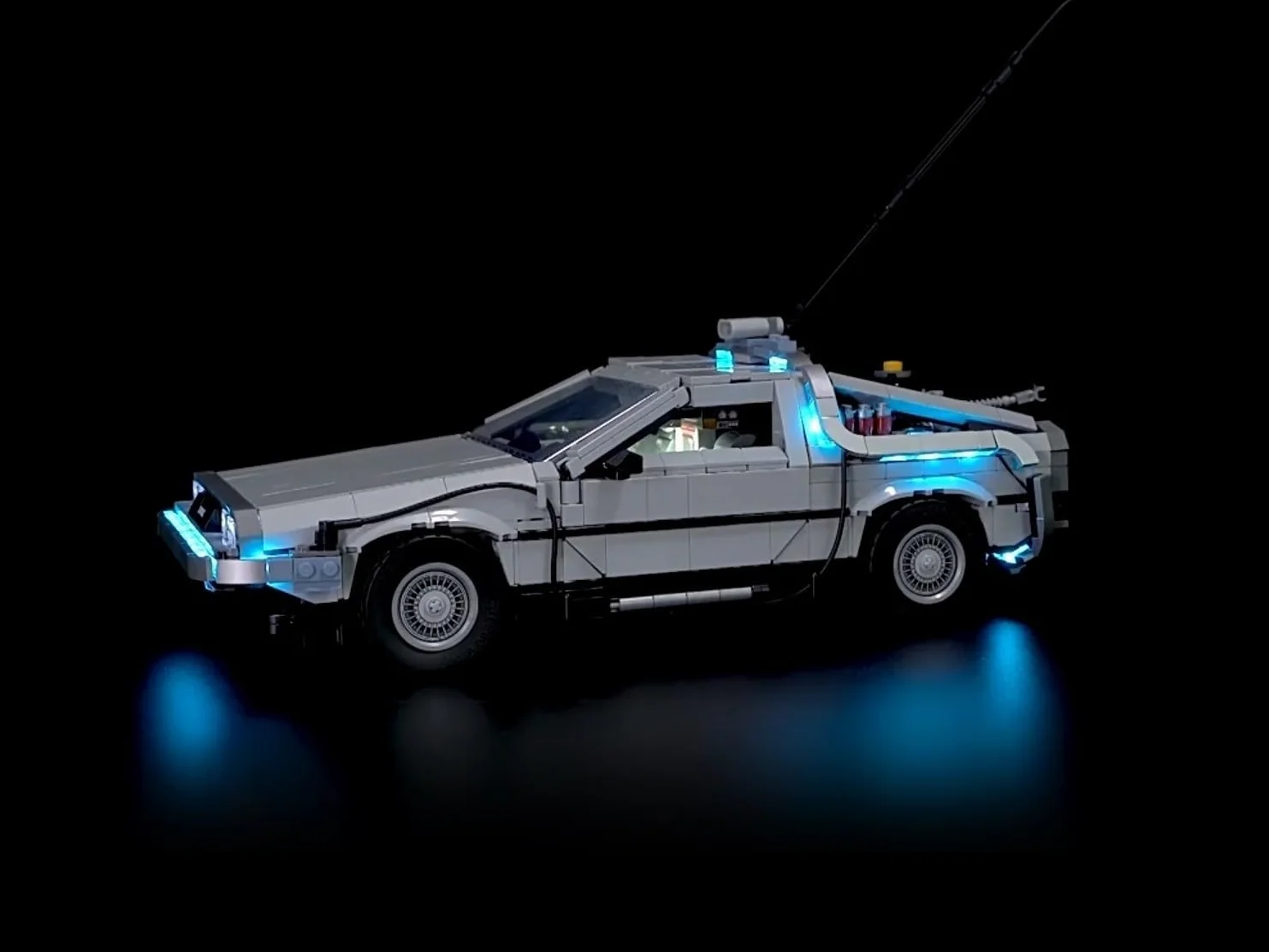 Kit d'éclairage LED pour Lego Retour vers le futur 10300 Delorean