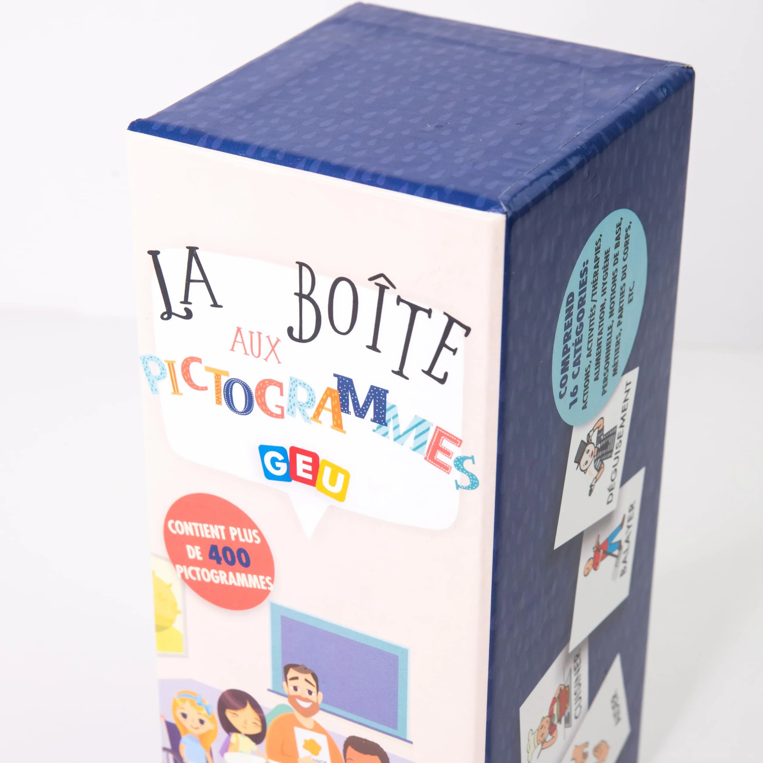 Jeux Éducatif Pictogrammes Autisme Étui 400 Cartes Éducatives Plastifiées 16 Catégories Vocabulaire Visuel