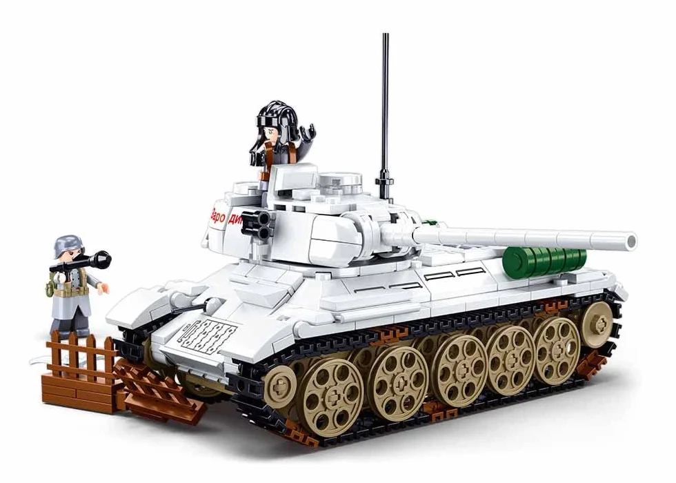 T-34/85 Medium Tank 518Pcs Army Battle of Budapest Building Blocks